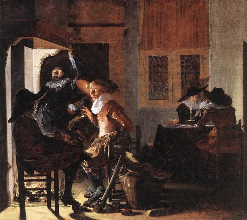 Soldiers beside a Fireplace sg, DUYSTER, Willem Cornelisz.